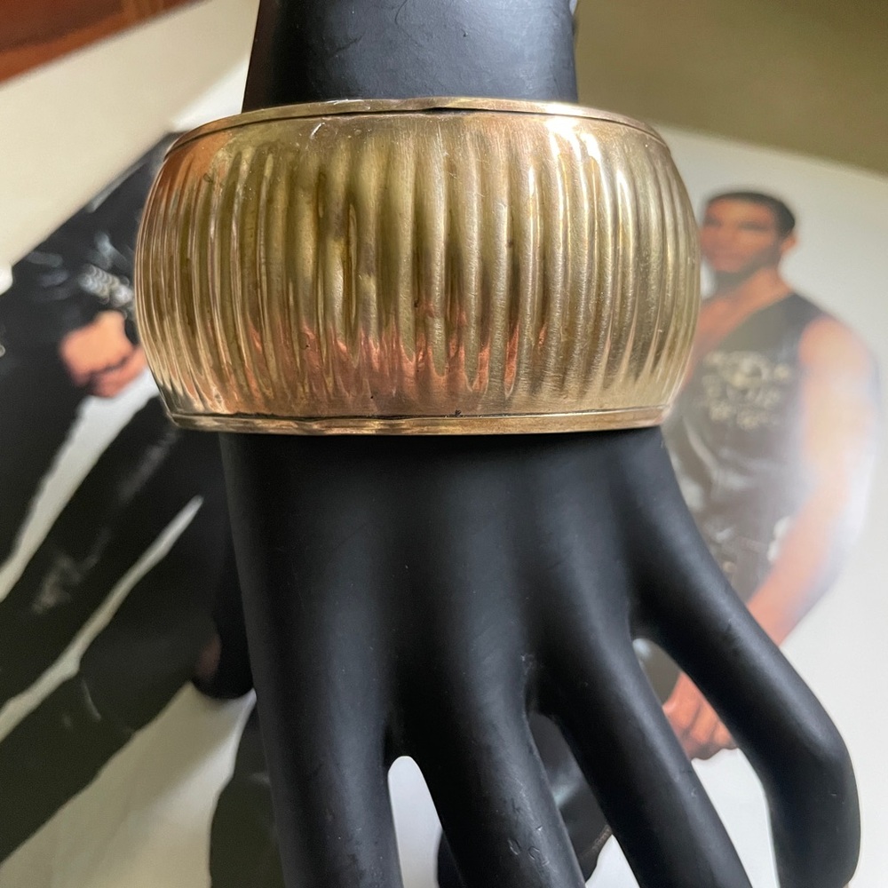 Vintage Brass Cuff Bangle